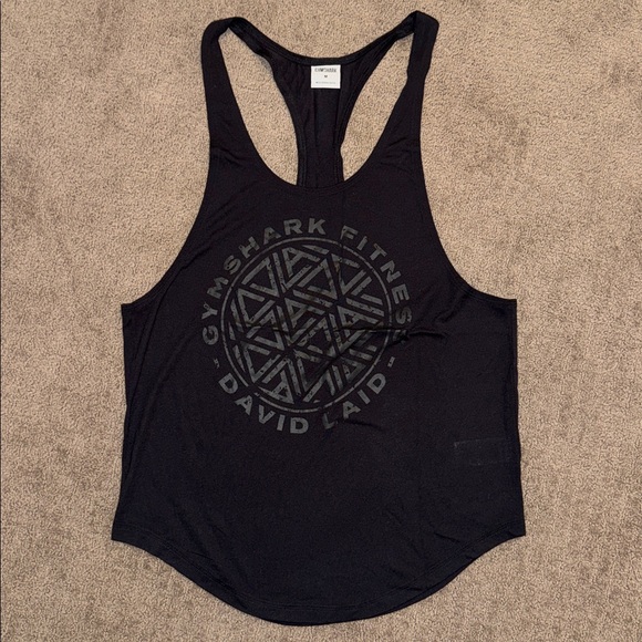 GYMSHARK DAVID LAID STRINGER BLACK (sold out) - Picture 3 of 6